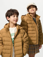UNIQLO Kids' PUFFERTECH Washable Parka - 34 BROWN