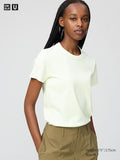 UNIQLO Women's Crew Neck T-Shirt - 40 CREAM