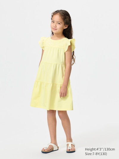 UNIQLO Kids' Combination Dress (Short Sleeve) - 42 YELLOW