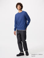 UNIQLO Men's 100% Merino Crew Neck Jumper - 11 PINK