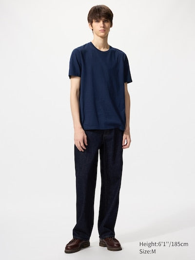 UNIQLO Unisex 100% Supima Cotton T-Shirt - 68 BLUE