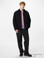 UNIQLO Pleated Wide Trousers - 69 NAVY