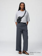 UNIQLO Unisex AIRism Cotton Oversized Crew Neck T-Shirt - 07 GREY