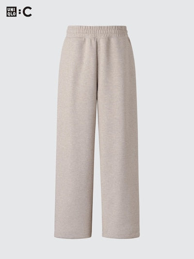 UNIQLO Unisex Sweat Wide Trousers - 03 GREY