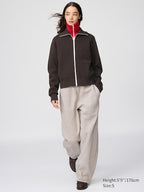 UNIQLO Unisex Sweat Wide Trousers - 69 NAVY