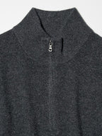 UNIQLO 100% Cashmere Half-Zip Jumper - 69 NAVY