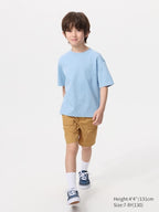 UNIQLO Kids' AIRism Cotton Crew Neck T-Shirt - 63 BLUE