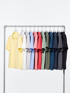 UNIQLO Unisex AIRism Cotton Piqué Polo Shirt - 09 BLACK
