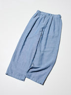 UNIQLO Kids' Linen Blend Wide Trousers - 09 BLACK