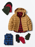 UNIQLO Kids' PUFFERTECH Washable Parka - 34 BROWN