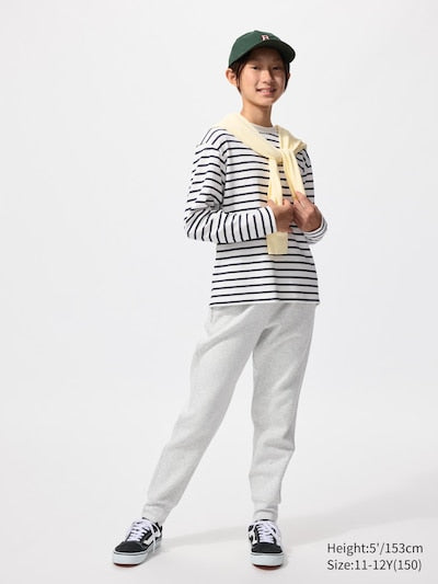 UNIQLO Kids' DRY Sweat Joggers - 02 LIGHT GREY