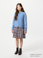 UNIQLO Kids' Soufflé Yarn Cardigan - 38 DARK BROWN