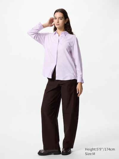 UNIQLO Women's Rayon Blouse - 07 GREY