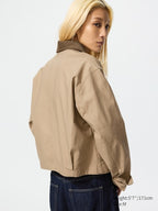 UNIQLO Unisex Zip-Up Short Jacket - 32 BEIGE