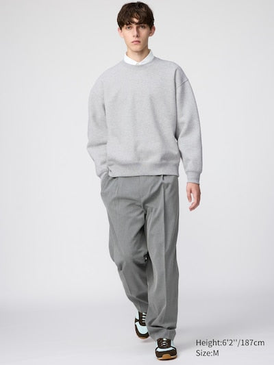 UNIQLO Unisex Oversized Sweatshirt - 09 BLACK