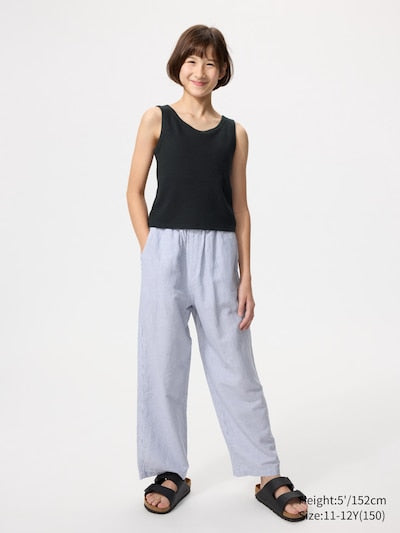 UNIQLO Kids' Ribbed Bra Top - 01 OFF WHITE