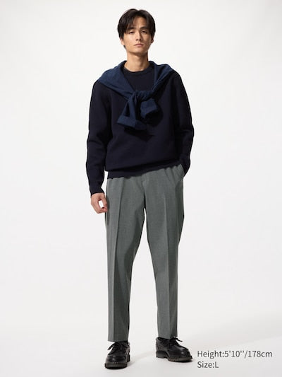UNIQLO Men's Smart Ankle Trousers - 06 GREY