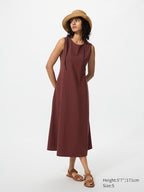 UNIQLO Women's Ultra Stretch AIRism Dress (Sleeveless) - 01 OFF WHITE