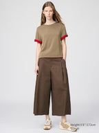 UNIQLO Unisex Cotton Culottes - 34 BROWN