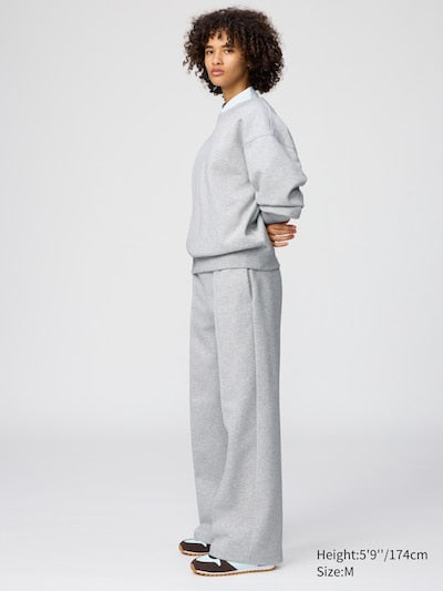 UNIQLO Unisex Sweat Straight Trousers - 30 NATURAL