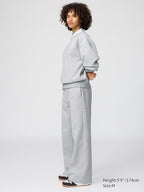 UNIQLO Unisex Sweat Straight Trousers - 17 RED