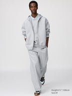 UNIQLO Unisex Sweat Straight Trousers - 03 GREY