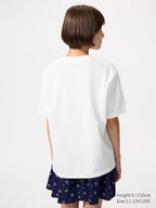 UNIQLO Kids' AIRism Cotton Crew Neck T-Shirt (Graphic) - 01 OFF WHITE