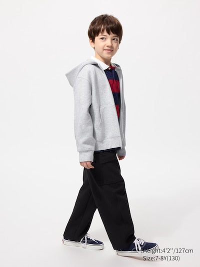 UNIQLO Kids' DRY Sweat Full-Zip Hoodie - 69 NAVY