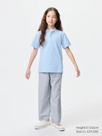 UNIQLO Kids' Linen Blend Wide Trousers - 63 BLUE
