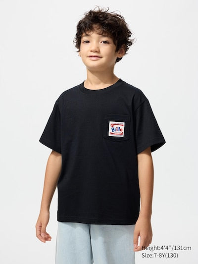 UNIQLO Kids' NY Pop Art UT Graphic T-Shirt (Andy Warhol) - 09 BLACK