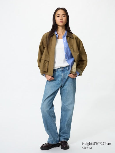 UNIQLO Women's Utility Short Jacket - 31 BEIGE