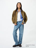 UNIQLO Women's Utility Short Jacket - 33 KHAKI