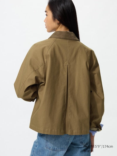 UNIQLO Women's Utility Short Jacket - 31 BEIGE