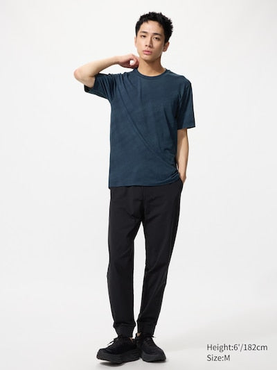 UNIQLO DRY-EX T-Shirt (Patterned) - 03 GREY