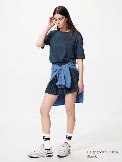 UNIQLO DRY-EX T-Shirt (Patterned) - 03 GREY