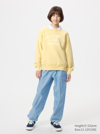 UNIQLO Kids' Cargo Joggers (Chambray) - 64 BLUE