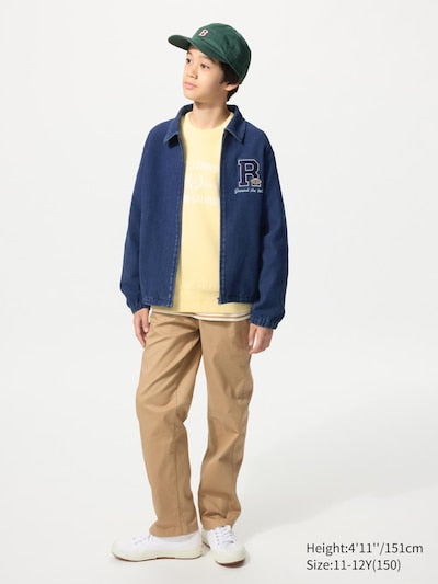 UNIQLO Kids' Jersey Work Jacket - 15 RED