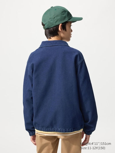 UNIQLO Kids' Jersey Work Jacket - 67 BLUE