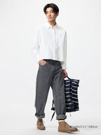UNIQLO Unisex Oxford Boxy Shirt - 63 BLUE