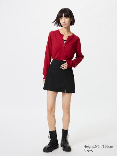 UNIQLO Women's Slit Skort - 01 OFF WHITE