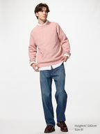 UNIQLO Soufflé Yarn Crew Neck Jumper - 42 YELLOW
