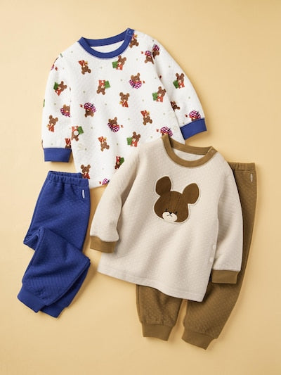UNIQLO The Picture Book Collection UT Quilted Pyjamas (The Bears' School) - 34 BROWN
