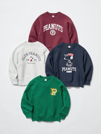 UNIQLO PEANUTS UT DRY Graphic Sweatshirt - 18 WINE