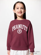 UNIQLO PEANUTS UT DRY Graphic Sweatshirt - 18 WINE