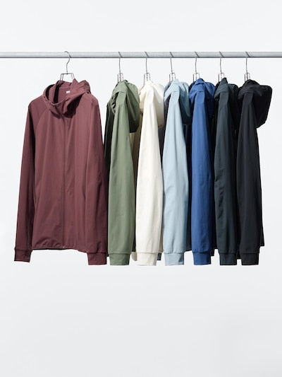 UNIQLO Men's DRY-EX UV Protection Full-Zip Hoodie - 07 GREY
