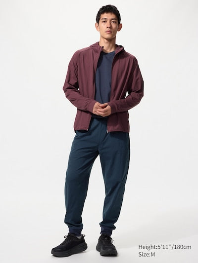 UNIQLO Men's DRY-EX UV Protection Full-Zip Hoodie - 57 OLIVE