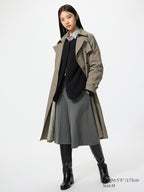 UNIQLO Pile Lined Fleece Relaxed Cardigan - 58 DARK GREEN