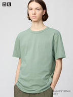UNIQLO Unisex Crew Neck T-Shirt - 53 GREEN