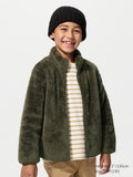 UNIQLO Kids' Fluffy Fleece Full-Zip Jacket - 56 OLIVE