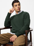 UNIQLO Men's 100% Merino Crew Neck Jumper - 57 OLIVE